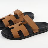 Hermes Chypre Sandal Size 40 Naturel
