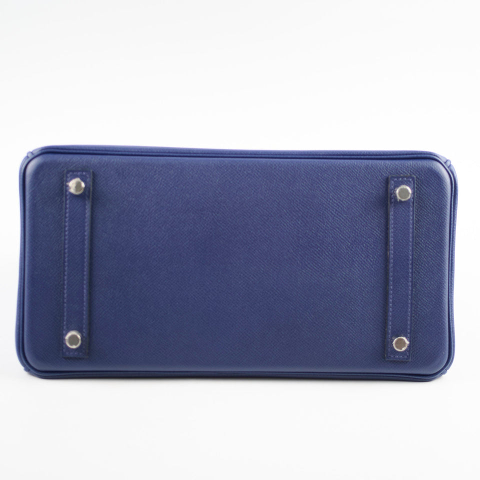 Hermes Birkin 30 Navy Epsom T Stamp