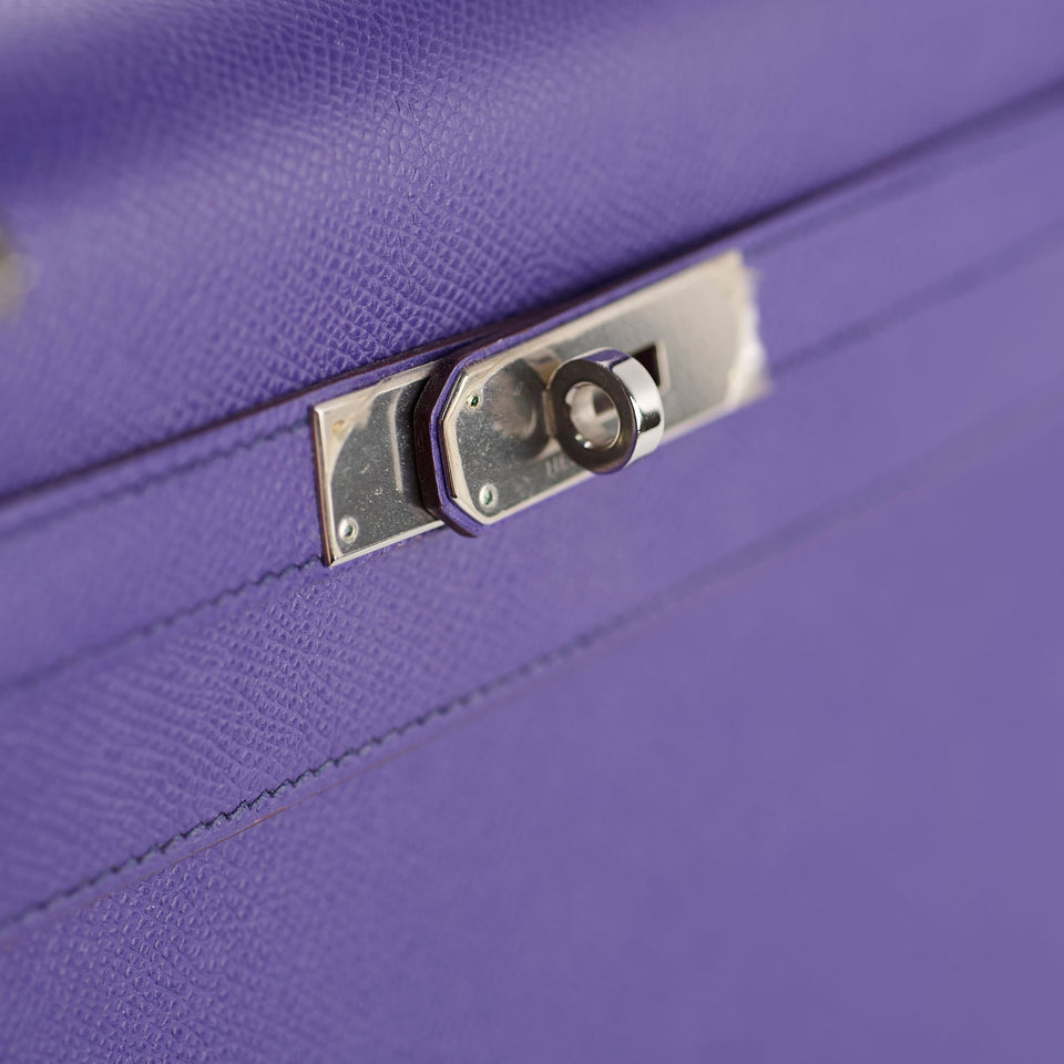 Hermes Kelly 35 Purple Epsom Square O 2011