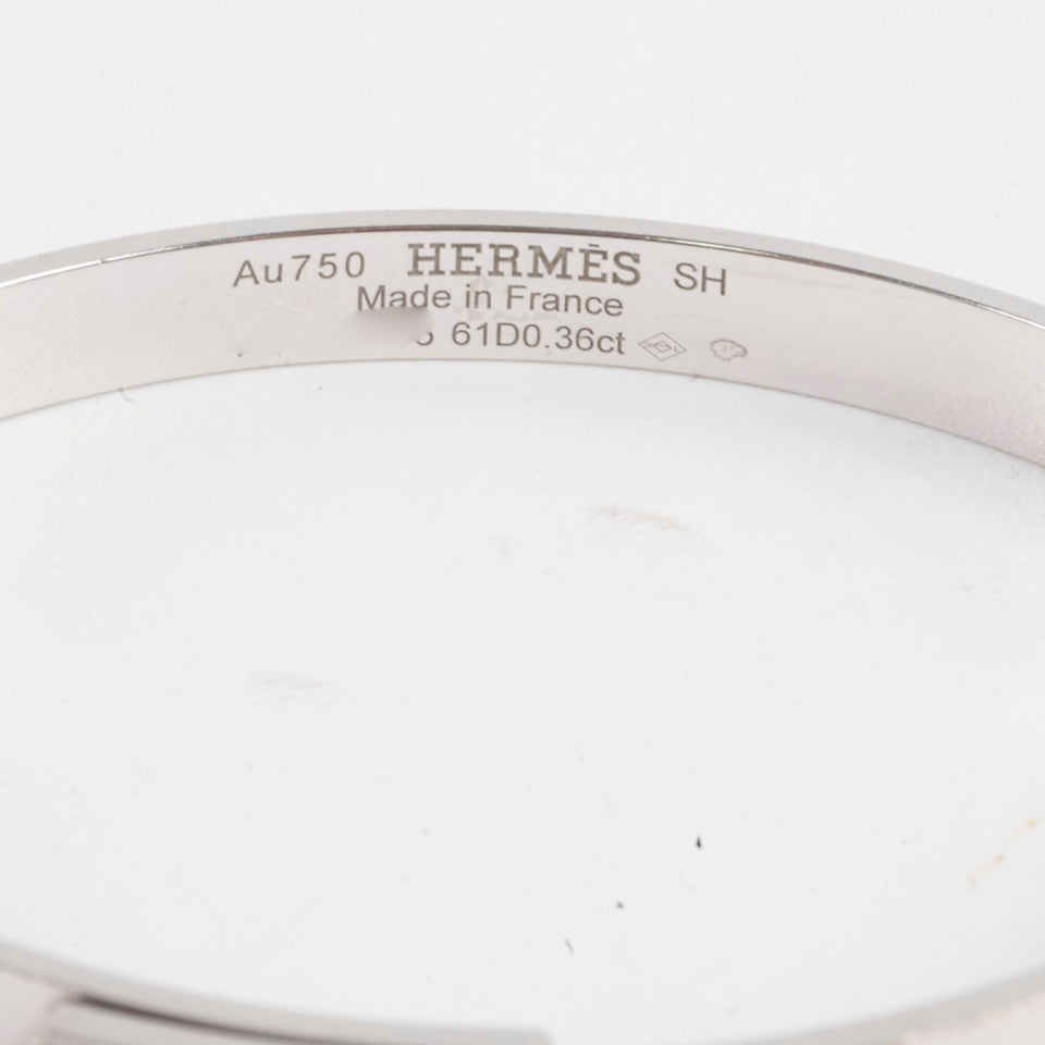 Hermes Diamond Kelly Bangle Size SH