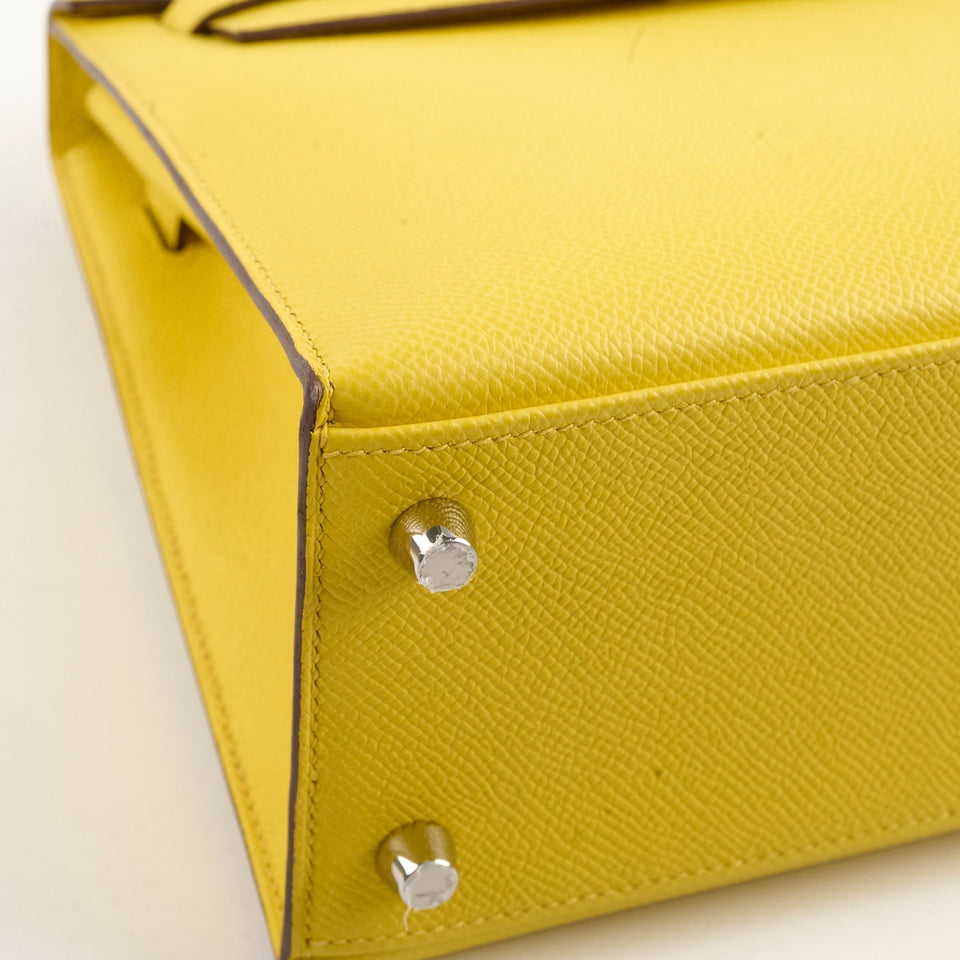 Hermes Kelly 25 Jaune De Naple Espom Sellier 2024