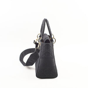 Christian Dior Lady Dior Small Black Fabric - 2020
