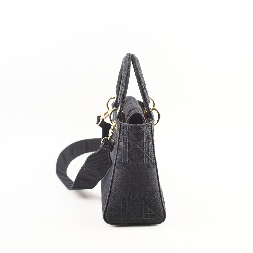 Christian Dior Lady Dior Small Black Fabric - 2020