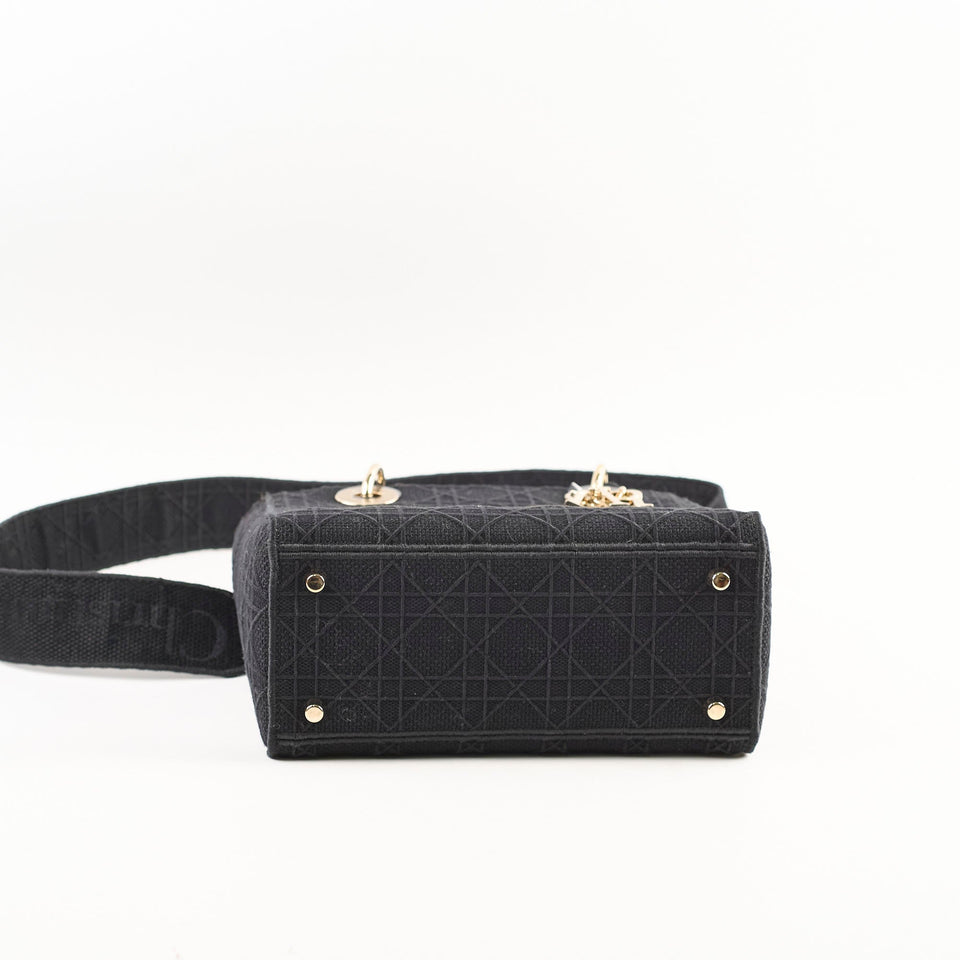 Christian Dior Lady Dior Small Black Fabric - 2020