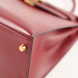 Hermes Kelly 28 Rouge   Box Calf - Stamp E Square 2001