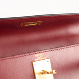 Hermes Kelly 28 Rouge   Box Calf - Stamp E Square 2001
