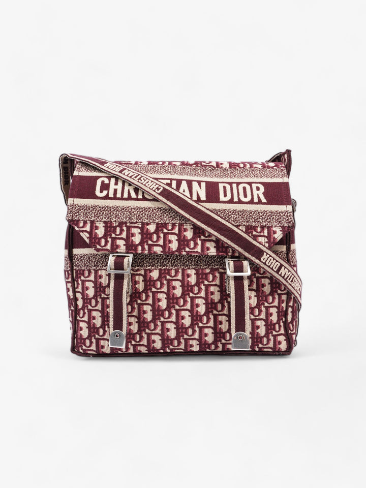 Christian Dior Diorcamp Messenger Burgundy Dior Oblique Canvas Medium