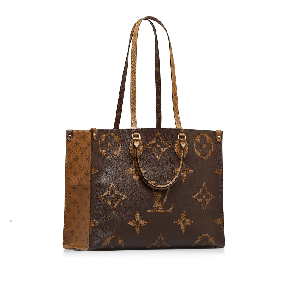 Louis Vuitton Monogram Giant Reverse OnTheGo GM Satchel Tote