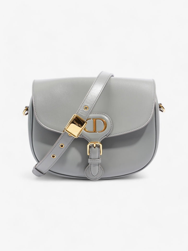 Christian Dior Bobby Grey Calfskin Leather Medium