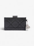 Christian Dior Lady Dior Jasmine  Holder Black / Silver Lambskin Leather