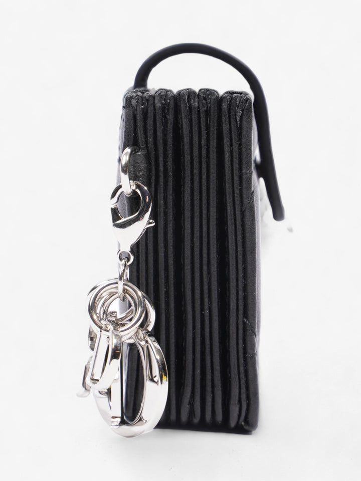 Christian Dior Lady Dior Jasmine  Holder Black / Silver Lambskin Leather