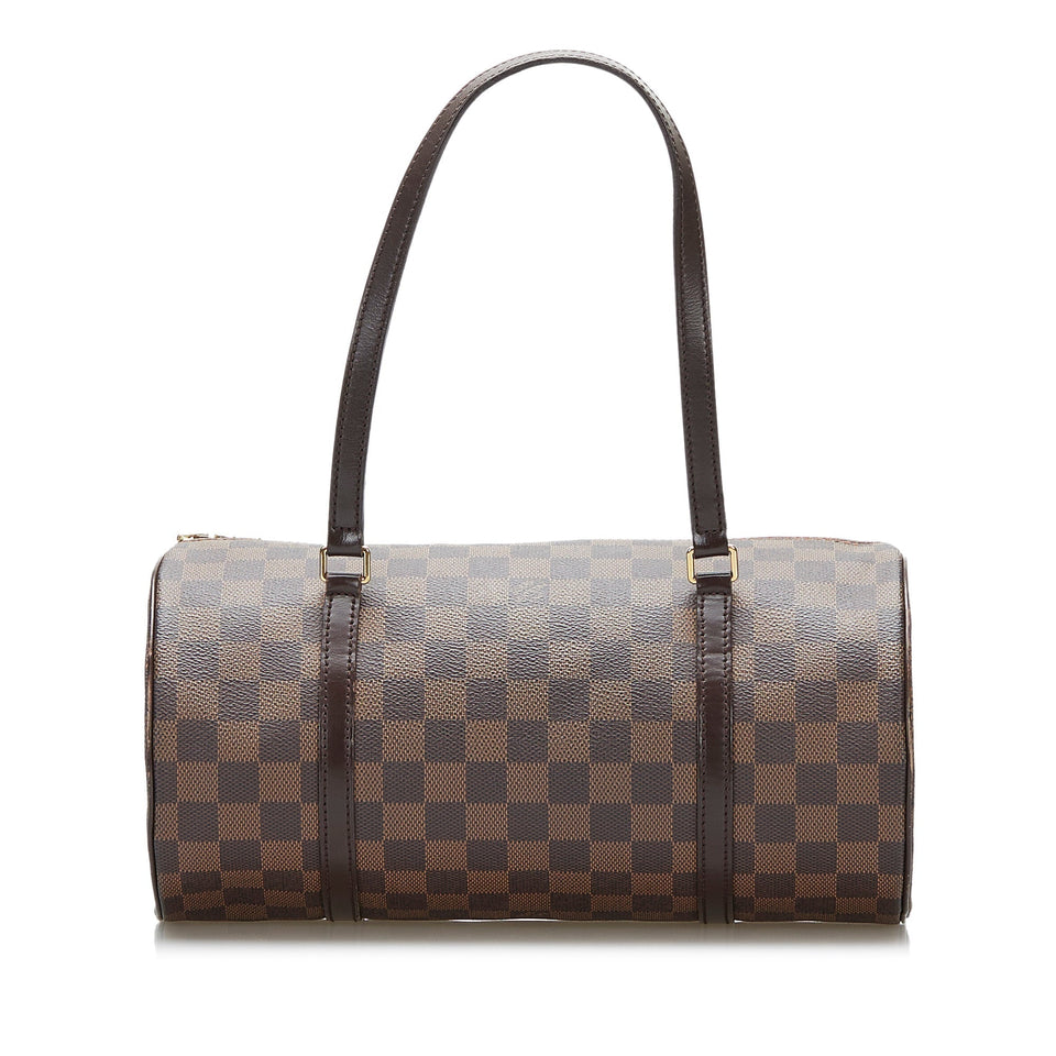 Louis Vuitton Papillon 30 Damier Ebene Canvas Handbag