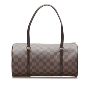 Louis Vuitton Papillon 30 Damier Ebene Canvas Handbag