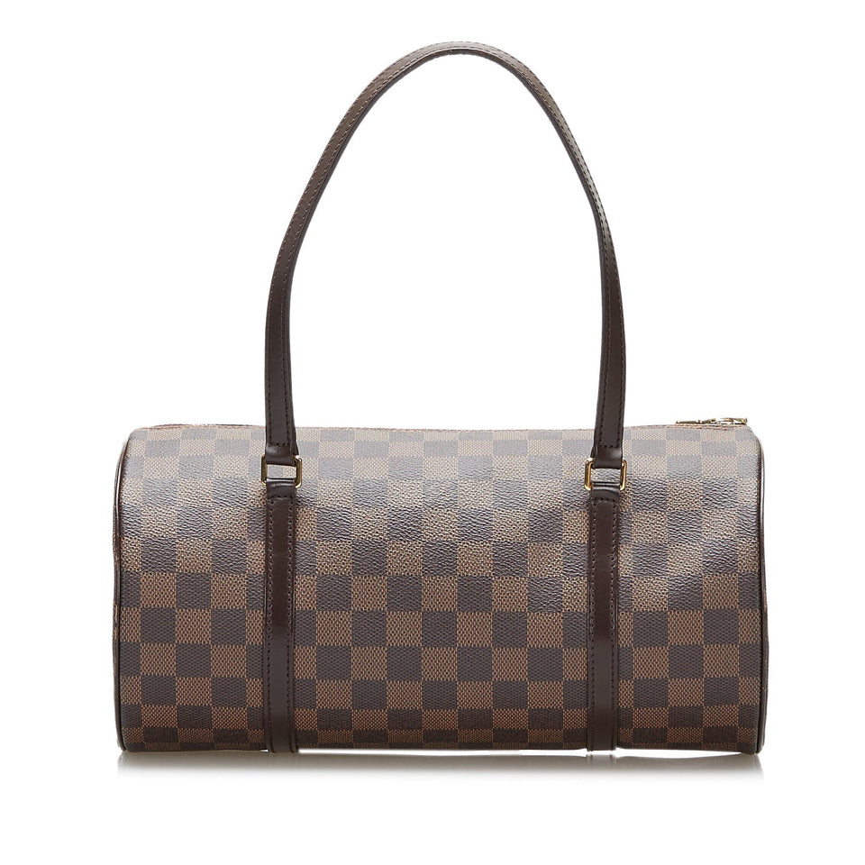 Louis Vuitton Papillon 30 Damier Ebene Canvas Handbag