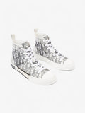 Christian Dior B23 High-tops White  / Grey Oblique Mesh EU 40 UK 6