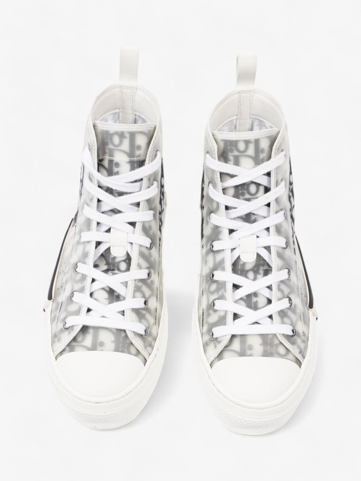 Christian Dior B23 High-tops White  / Grey Oblique Mesh EU 40 UK 6