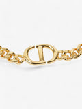 Christian Dior CD Chain Choker Gold Base Metal