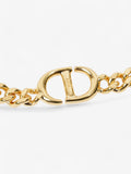 Christian Dior CD Chain Choker Gold Base Metal