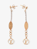 Louis Vuitton Logomania Earrings Silver / Gold Brass