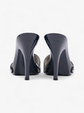 Christian Dior Monogram CD Buckle Heels 80 Navy Monogram Cloth EU 40 UK 7