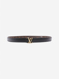 Louis Vuitton LV Iconic Reversible Belt Monogram / Black / Gold Coated Canvas 85cm / 34"