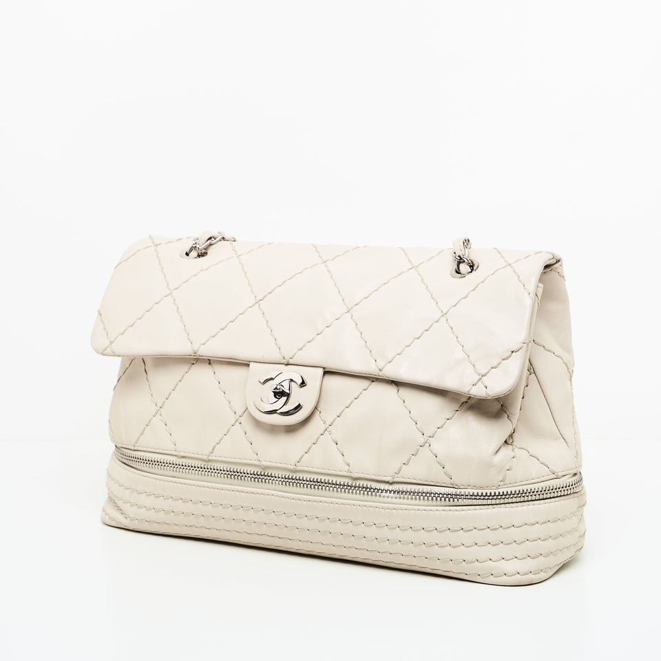 Chanel Quilted Expandable Ligne Flap Bag