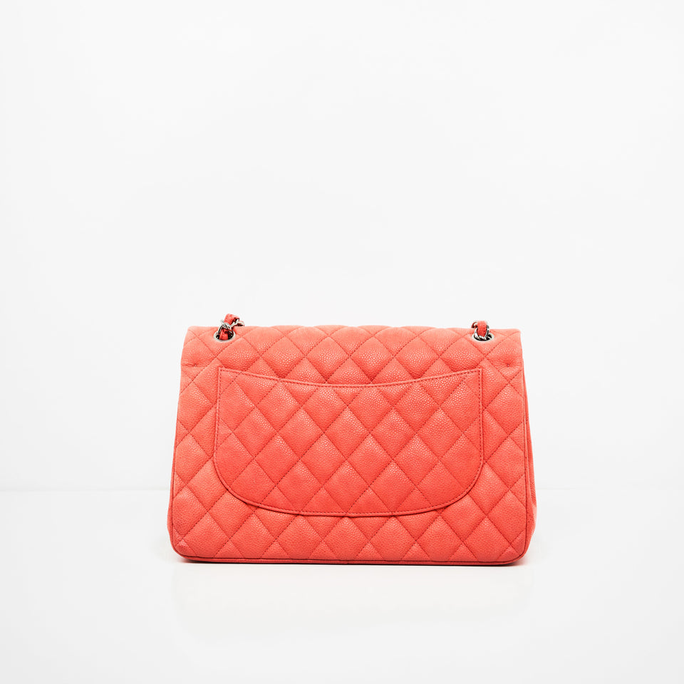 Chanel Caviar Classic Jumbo Pink