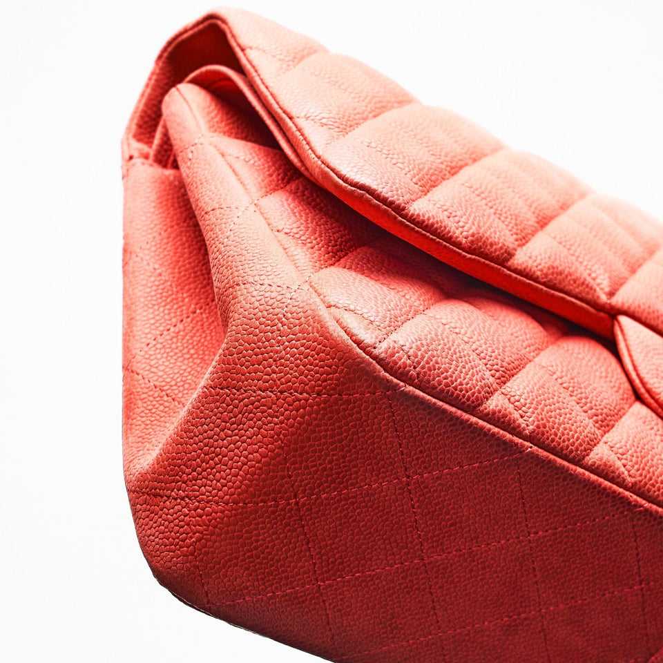 Chanel Caviar Classic Jumbo Pink