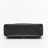 Chanel Maxi Lambskin Classic Single Flap Bag in Black SHW