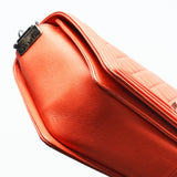 Chanel Boy Lambskin with Adjustable Strap in Orange
