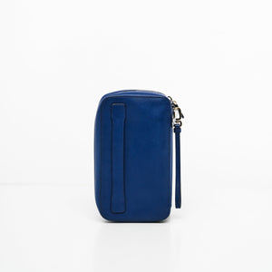 Prada Saffiano in Blue Clutch