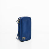 Prada Saffiano in Blue Clutch