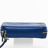 Prada Saffiano in Blue Clutch