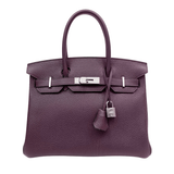 Hermes 30cm Cassis Togo Birkin w/ Palladium Hardware 2022