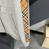 Burberry Classic Plaid Logo Hooded Zipper Sweatshirt
