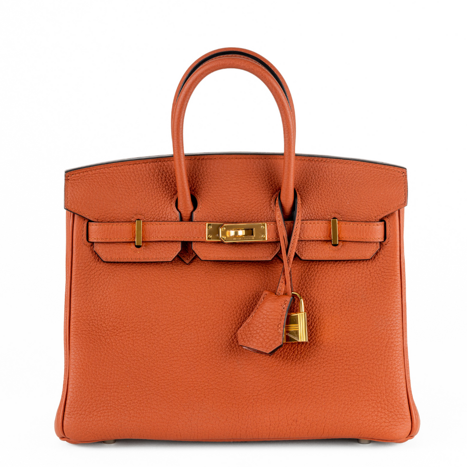 Hermes 25cm Cuivre Togo Birkin w/ Gold Hardware
