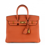 Hermes 25cm Cuivre Togo Birkin w/ Gold Hardware