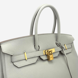 Hermes Togo Birkin 35 Gris Perle Pearl Gray w/ Gold