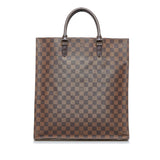 Louis Vuitton Damier Ebene Sac Plat Tote Bag