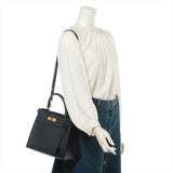 Hermes Kelly 28   Box Calf Blue Indigo - Stamp Square A 1997