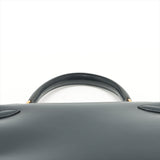 Hermes Kelly 28   Box Calf Blue Indigo - Stamp Square A 1997