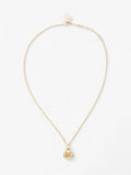 Christian Dior CD Pendant Logo Necklace Gold Base Metal