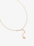 Christian Dior CD Pendant Logo Necklace Gold Base Metal