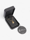 Christian Dior CD Pendant Logo Necklace Gold Base Metal