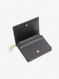 Christian Dior Lady Dior Wallet Black / Light Gold Lambskin Leather Medium
