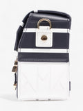 Christian Dior Diorcamp Bag Navy / White Leather Small