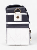 Christian Dior Diorcamp Bag Navy / White Leather Small
