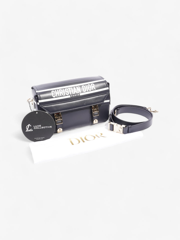 Christian Dior Diorcamp Bag Navy / White Leather Small
