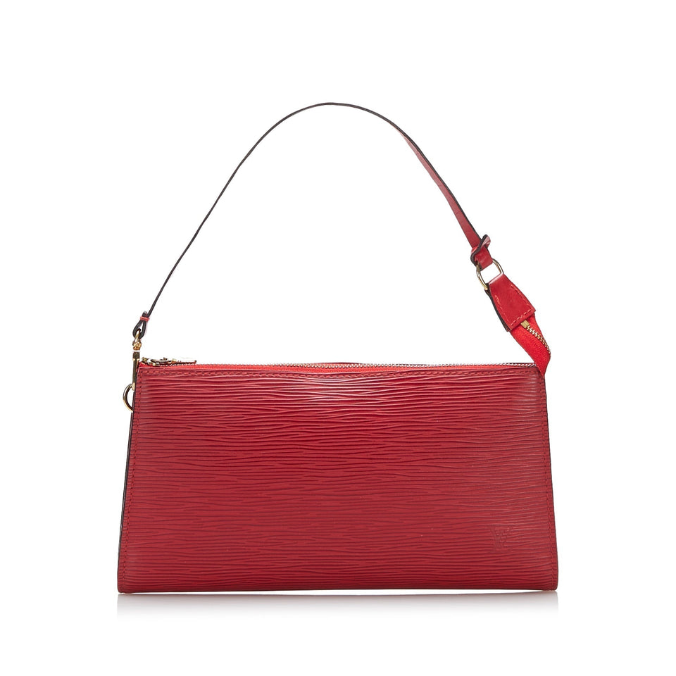 Louis Vuitton Epi Pochette Accessoires Red Clutch