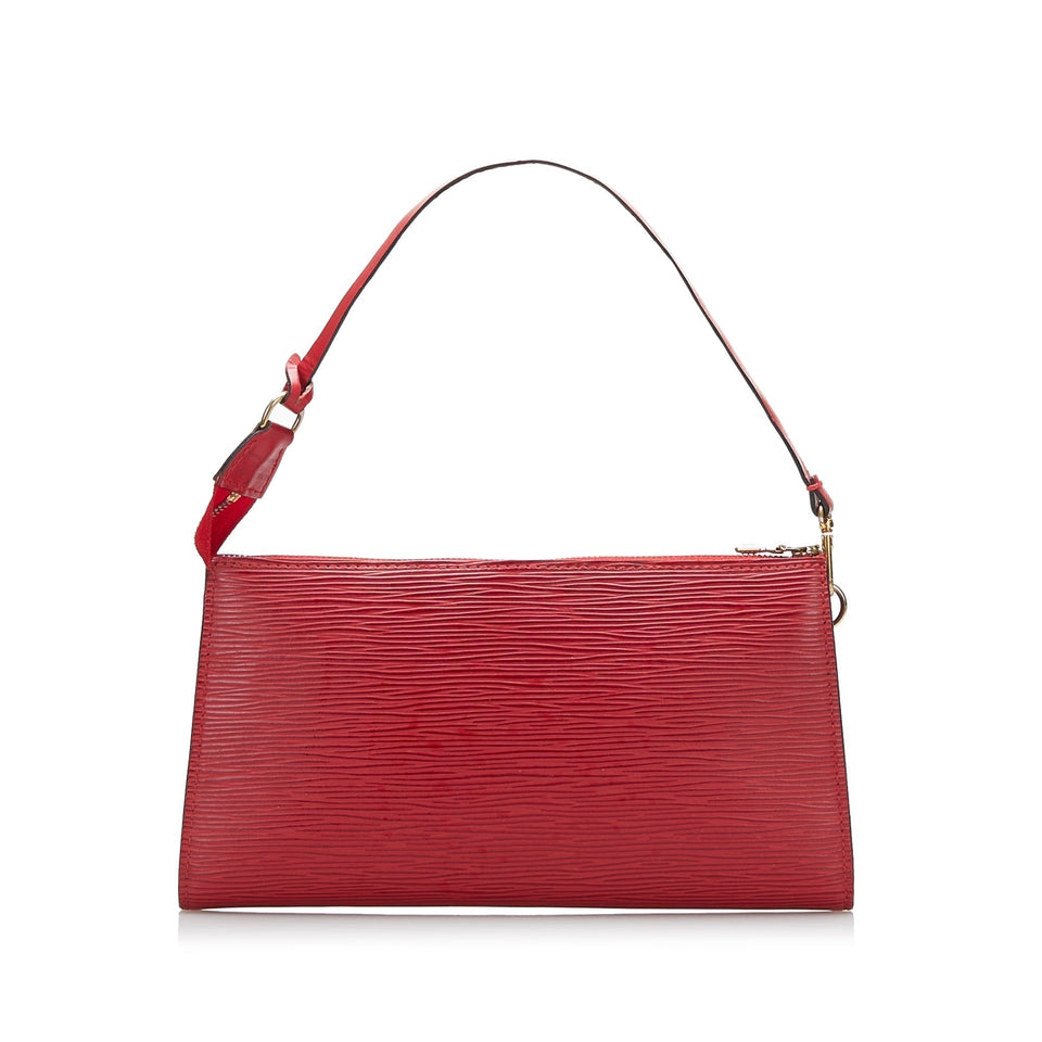 Louis Vuitton Epi Pochette Accessoires Red Clutch
